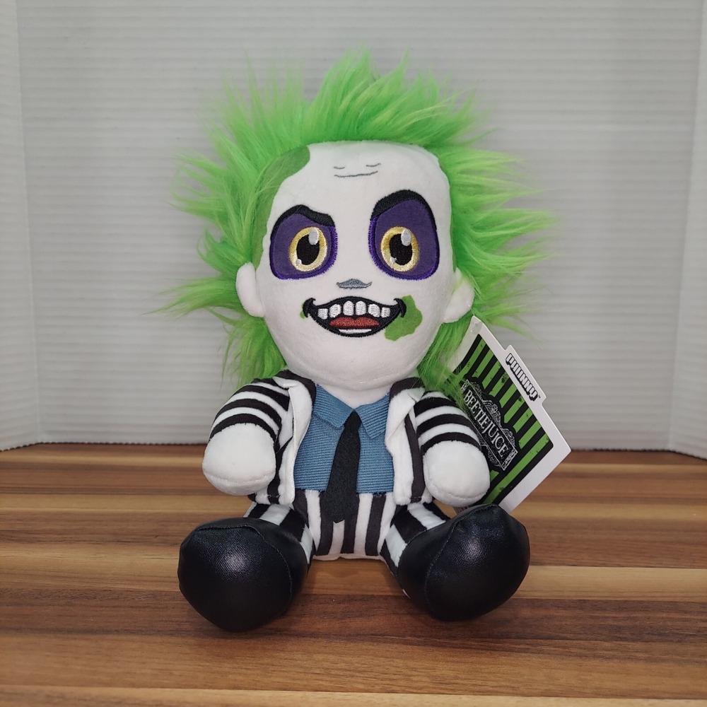 Beetlejuice Striped Suit 9" Plush Figure NWT New 2024 NECA Phunny Kidrobot‎